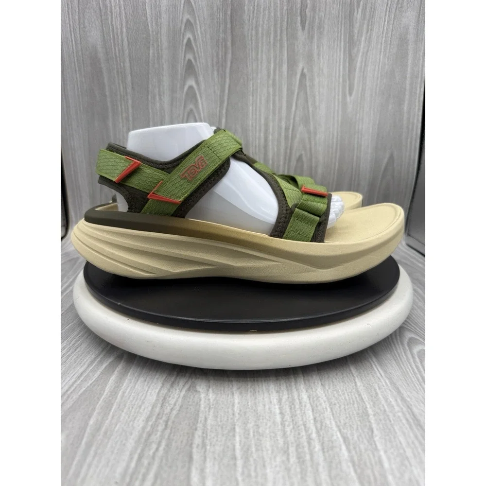 Teva Aventrail R2T Mens Size 11 Dark Olive Peridot Trail Running Hiking Sandals